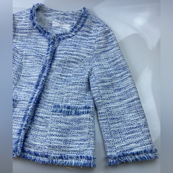 Tyler Boe Blue/White Tweed Blazer N230-11 - Picture 7 of 9